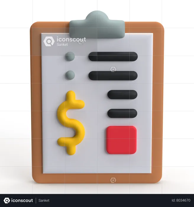 Acordo financeiro  3D Icon