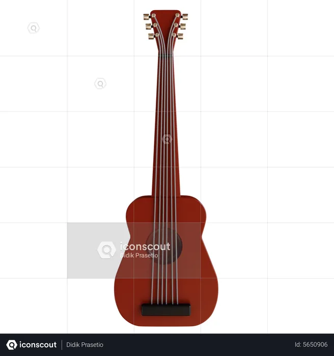 Acoustic Guitar  3D Icon