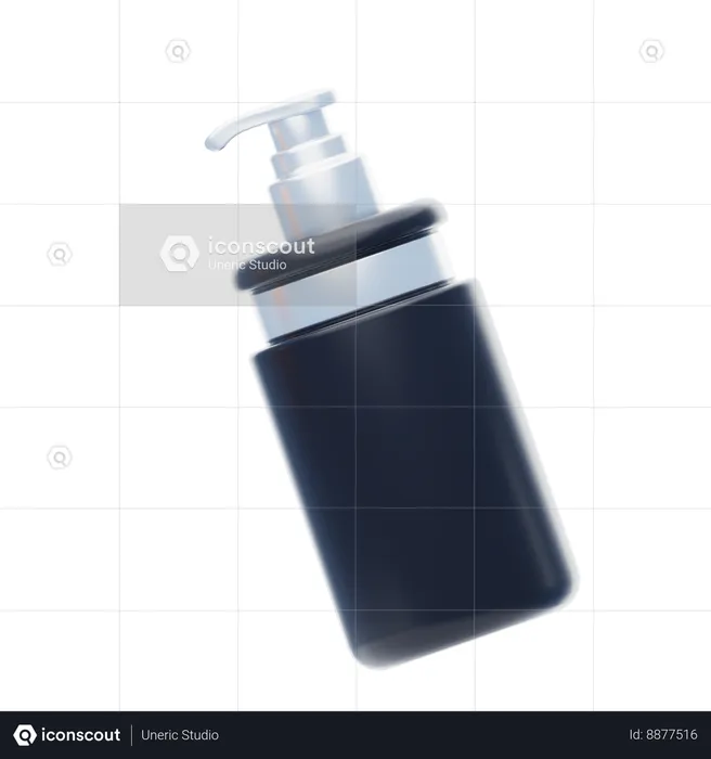 Acrylic Pump Bottle  3D Icon