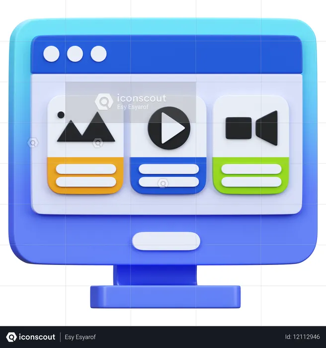 Actifs numériques  3D Icon