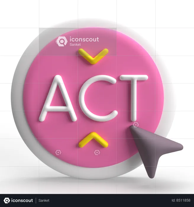 Action  3D Icon