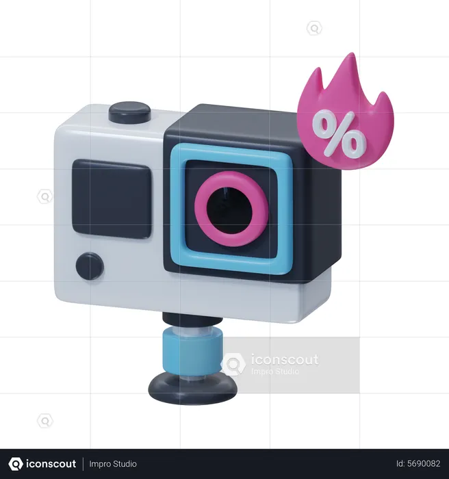 Action Camera Hot Discount  3D Icon