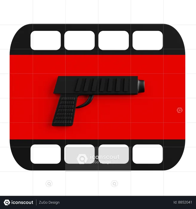 Action Movie  3D Icon