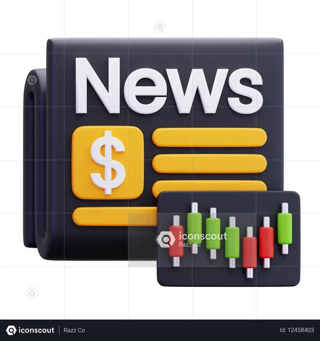 L'actualité boursière  3D Icon