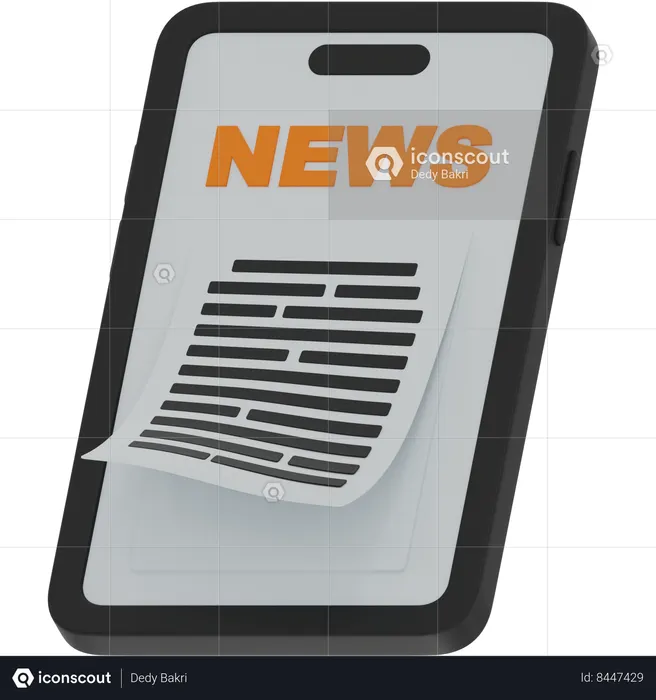 Nouvelles en ligne  3D Icon