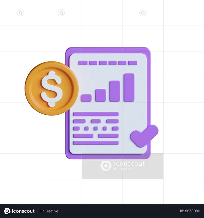 Acuerdo financiero  3D Icon