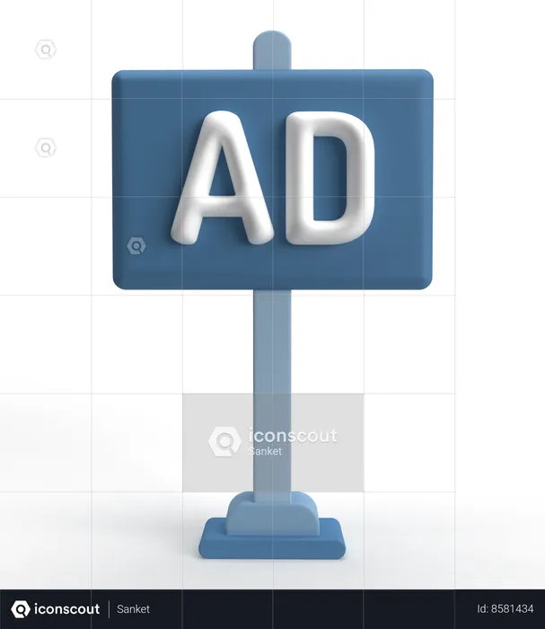 Ad Board  3D Icon
