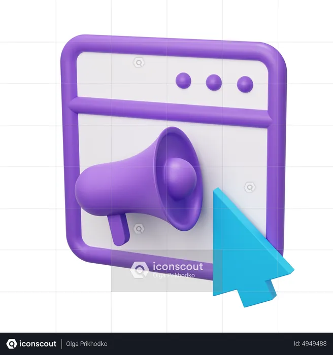 Ad Cursor  3D Icon