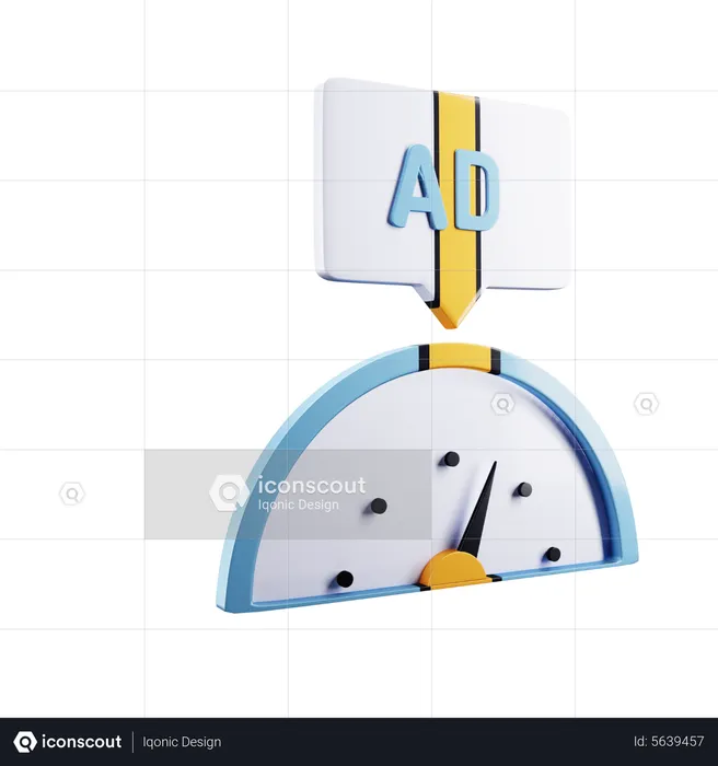 Ad Dashboard  3D Icon