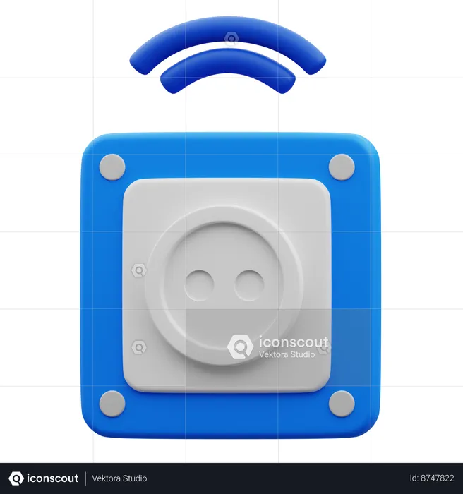 Adaptador inteligente  3D Icon