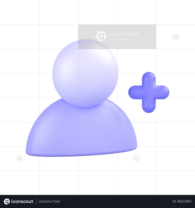 Add Account  3D Icon