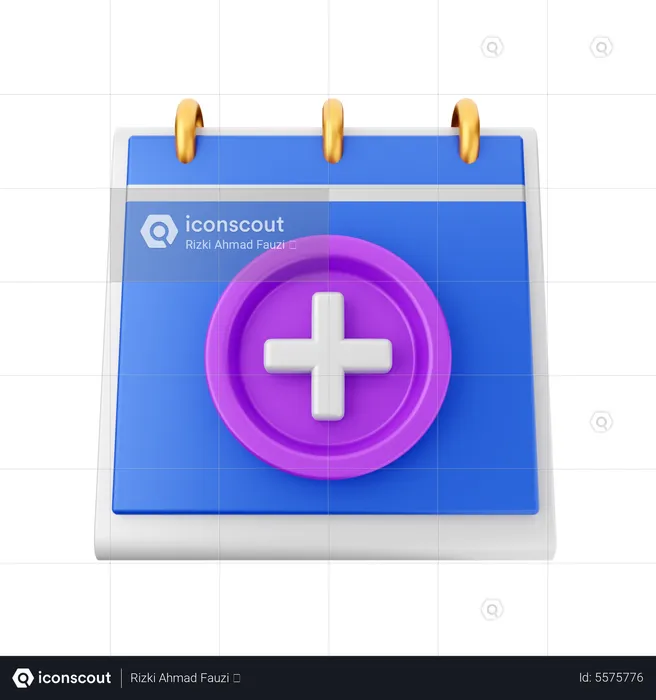 Add Calendar  3D Icon