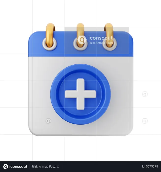 Add Calendar  3D Icon