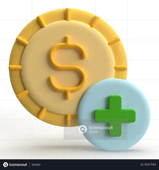 Add Cash  3D Icon