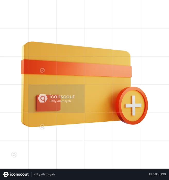 Add Credit Card  3D Icon