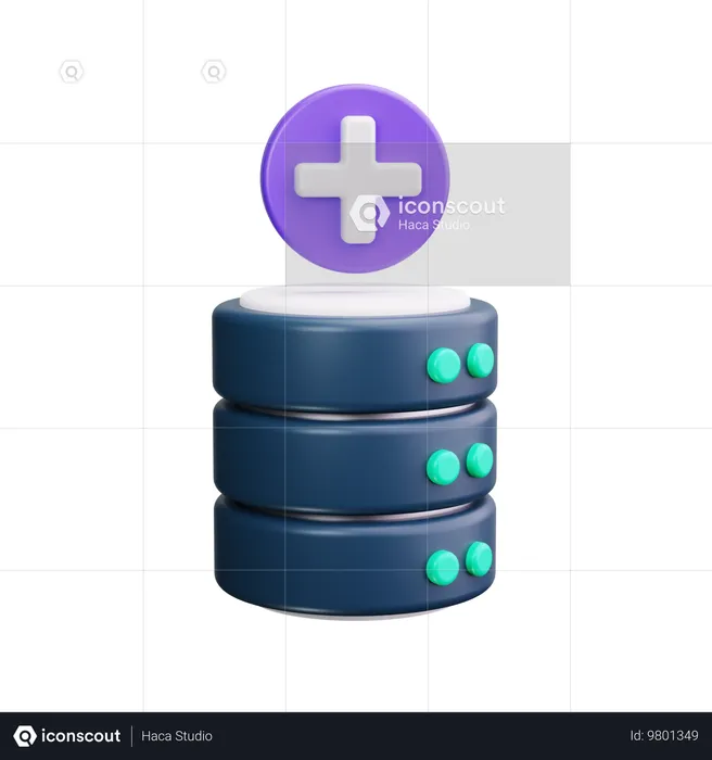 Add Database  3D Icon