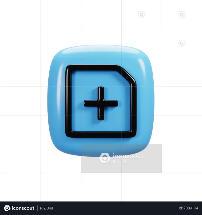 Add Document  3D Icon