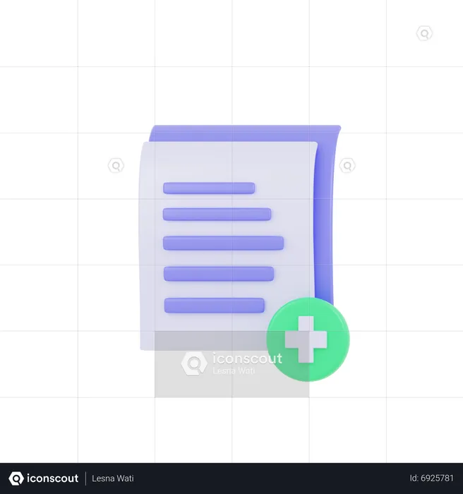 Add Document  3D Icon