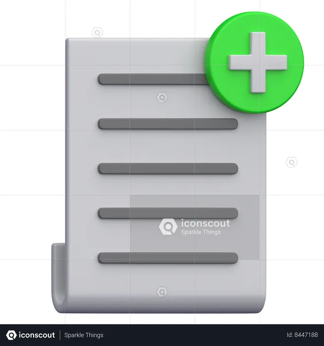 Add Document  3D Icon