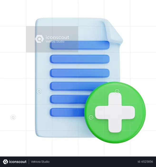 Add Document  3D Icon