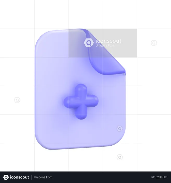 Add Document  3D Icon