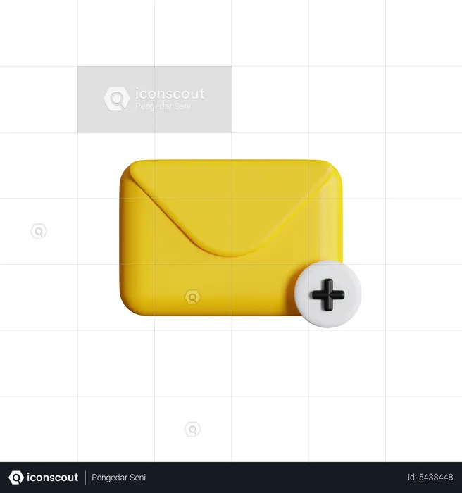 Adicionar e-mail  3D Icon