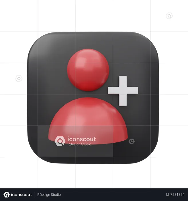 Add Friend  3D Icon