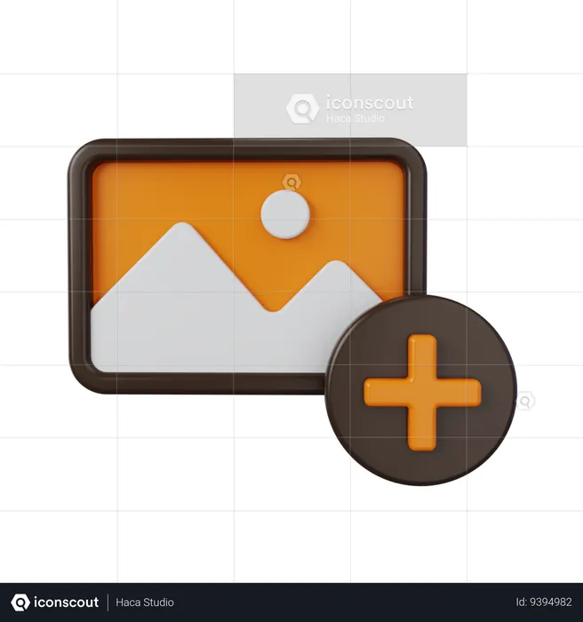 Add Image  3D Icon