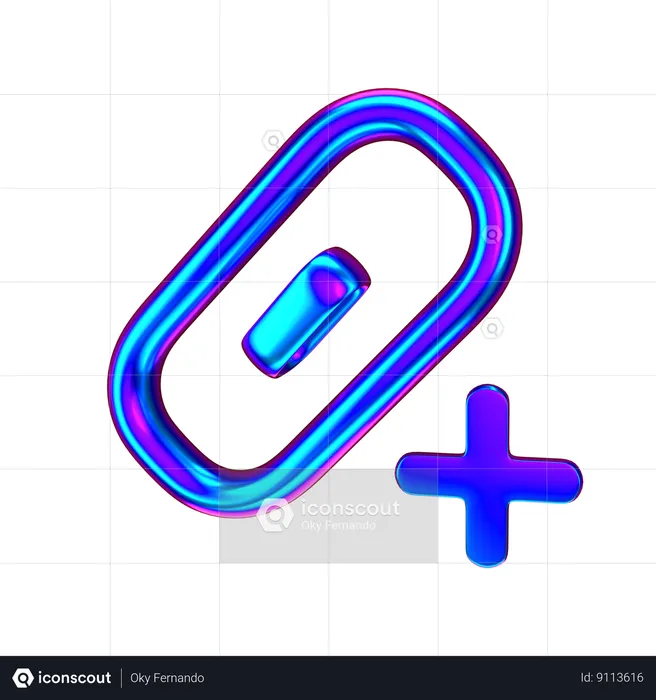 Add Link  3D Icon
