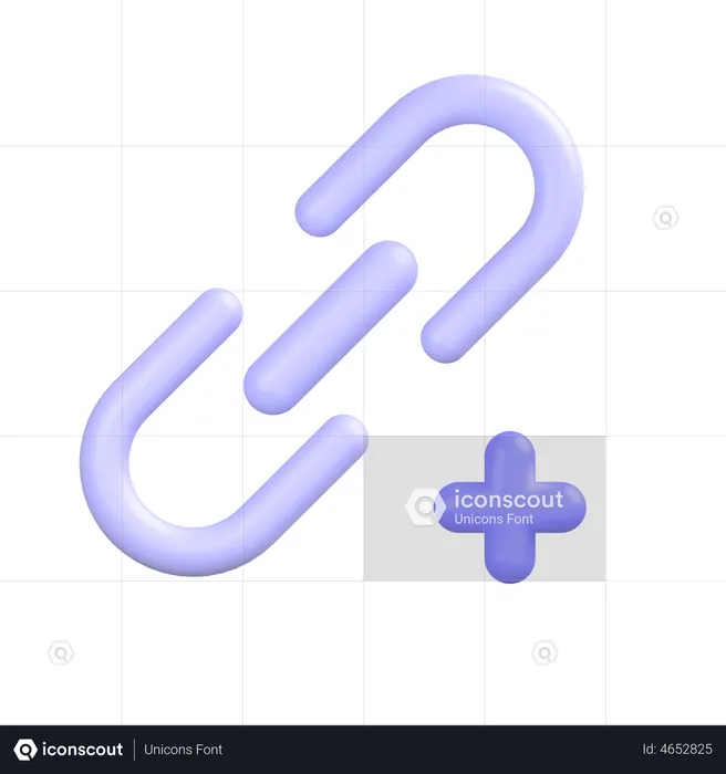 Add Link  3D Icon