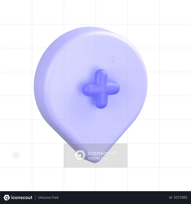 Add Location  3D Icon