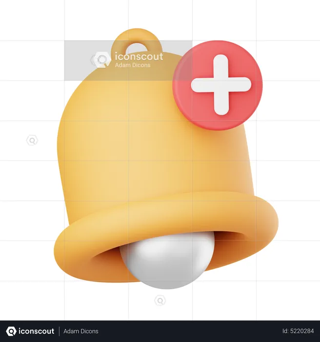 Add Notification  3D Icon