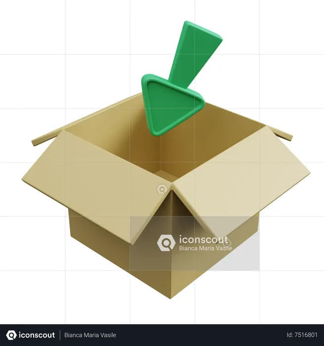 Add Package  3D Icon