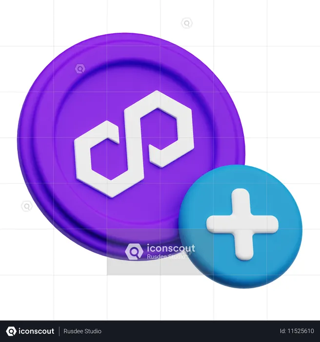 Add Polygon  3D Icon