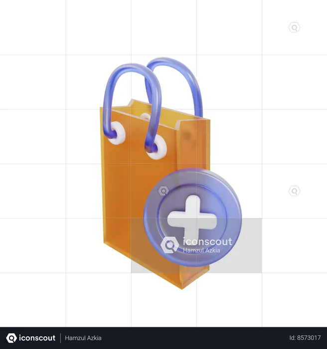 Add To Bag  3D Icon