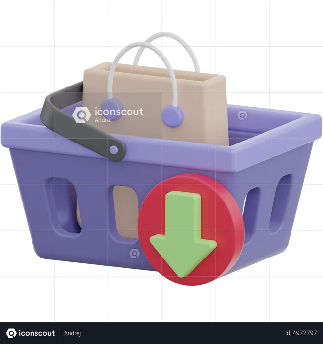 Add To Basket  3D Icon