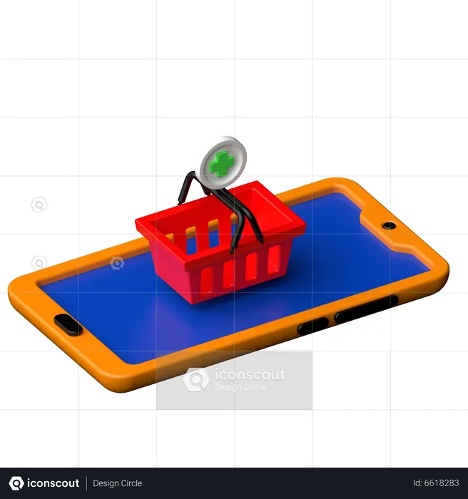 Add To Basket  3D Icon