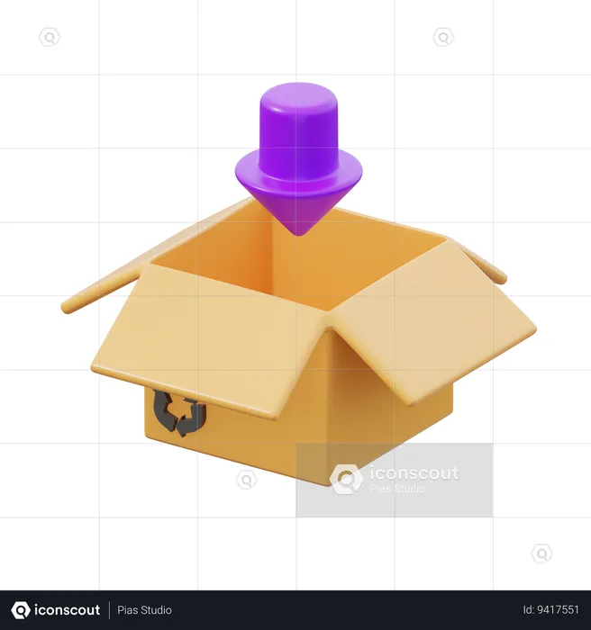 Add To Box  3D Icon