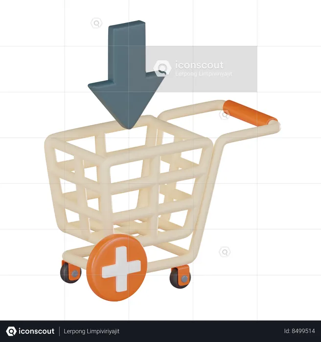 Add To Cart  3D Icon