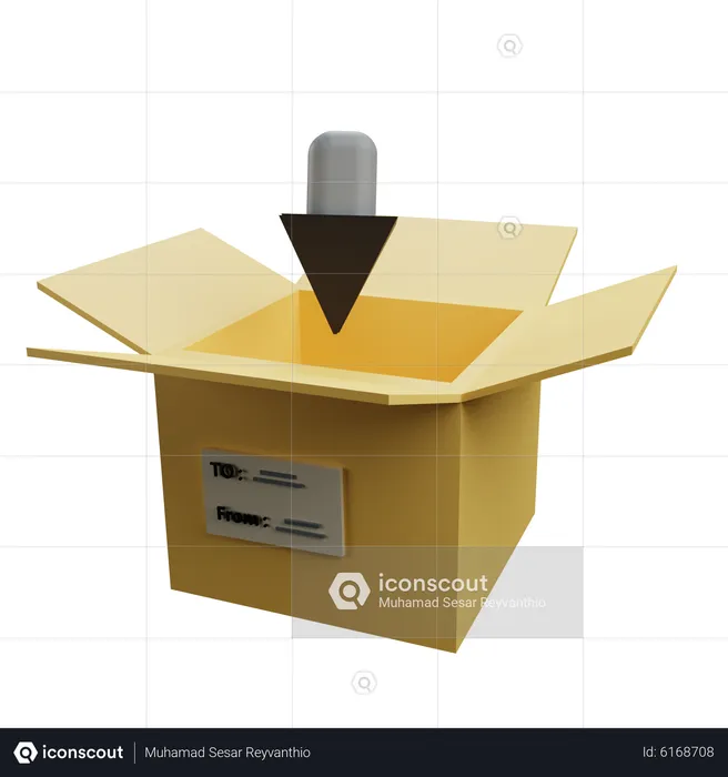 Add To Parcel  3D Icon