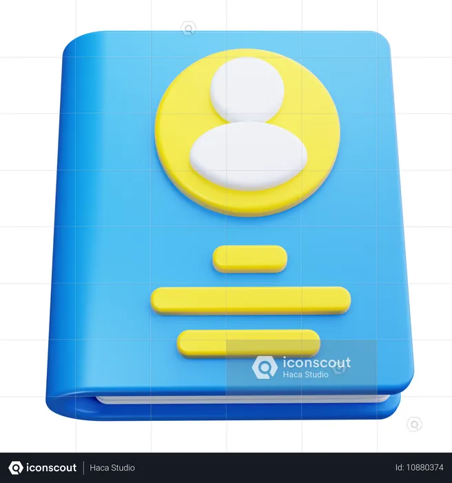 Address Book  3D Icon