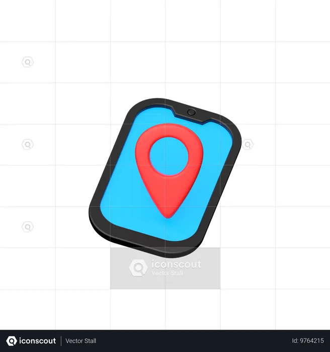 Address location for parcel delivery.  3D Icon