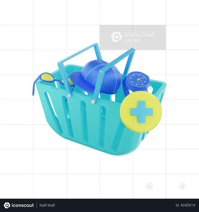 Adicionar a cesta  3D Illustration