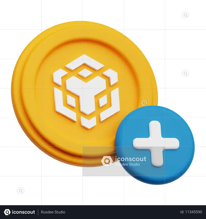 Adicionar Binance Crypto Coin  3D Icon