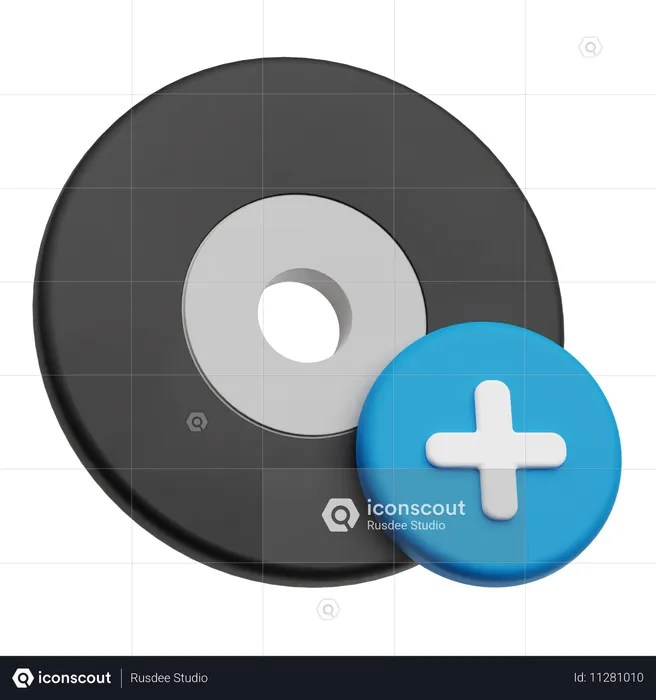 Adicionar CD  3D Icon