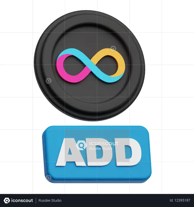 Adicionar computador à internet  3D Icon