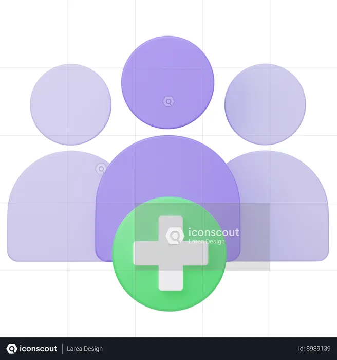 Adicionar grupo  3D Icon