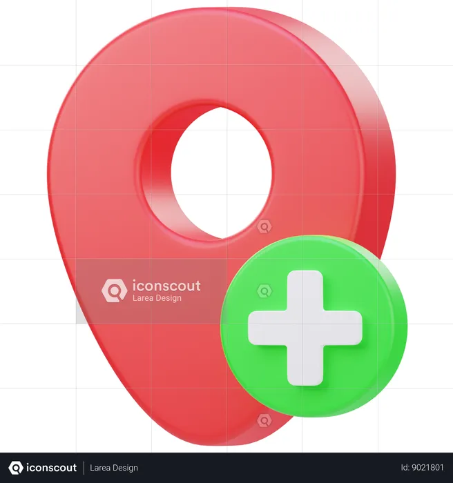 Adicionar local  3D Icon