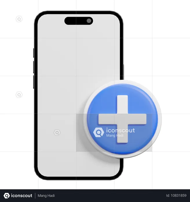 Adicionar telefone  3D Icon