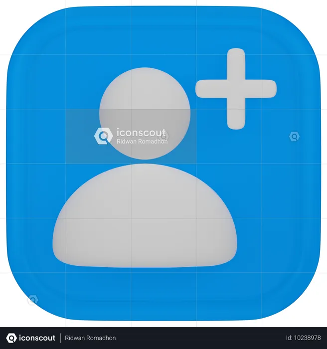 Adicionar usuário  3D Icon